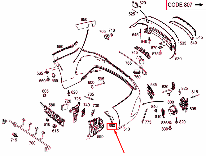NEW MERCEDES-BENZ CLA C117 REAR LEFT WHEEL HOUSE COVERING A1178800105 ORIGINAL
