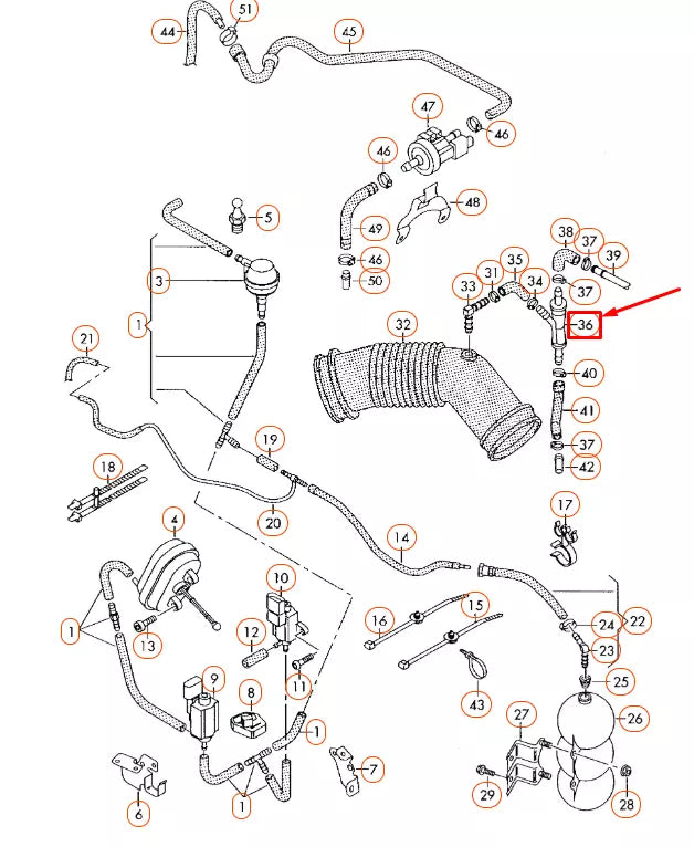 NEW AUDI A6 C6 VACUUM SYSTEM SUCTION JET PUMP 058133753D ORIGINAL