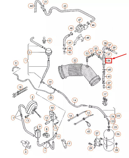 NEW AUDI A6 C6 VACUUM SYSTEM SUCTION JET PUMP 058133753D ORIGINAL