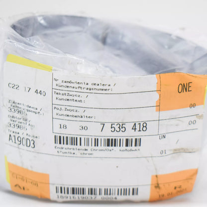 NEW BMW 5 E60 CHROME TAILPIPE TRIM 18307535418 7535418 ORIGINAL