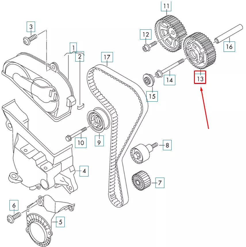 NEW AUDI A1 8X INLET CAMSHAFT ADJUSTER UNIT 04E109088AD ORIGINAL