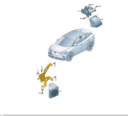 NEW VW ID.4 E21 FRONT ENGINE NOISE CONTROL UNIT BRACKET 11A035205