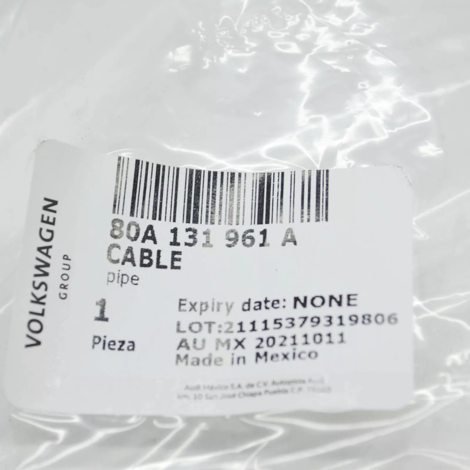 NEW AUDI Q5 FY ADBLUE TANK TRANSFER REDUCING AGENT LINE 80A131961A ORIGINAL