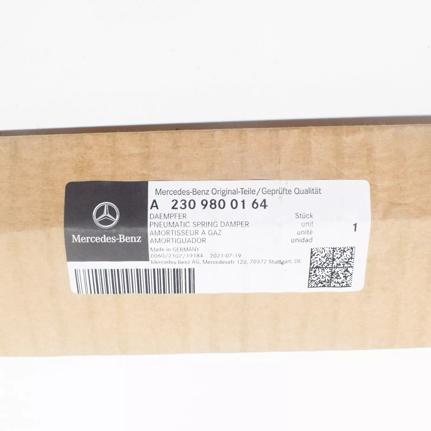 NEW MERCEDES-BENZ SL R230 TRUNK LID PNEUMATIC SPRING DAMPER A2309800164 ORIGINAL