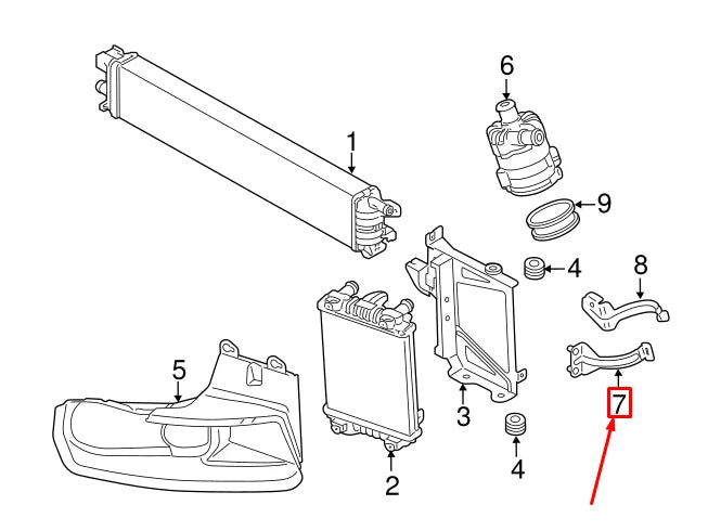 NEW AUDI A4 AVANT B8 FRONT AUXILIARY WATER PUMP BRACKET 8K0145896 ORIGINAL