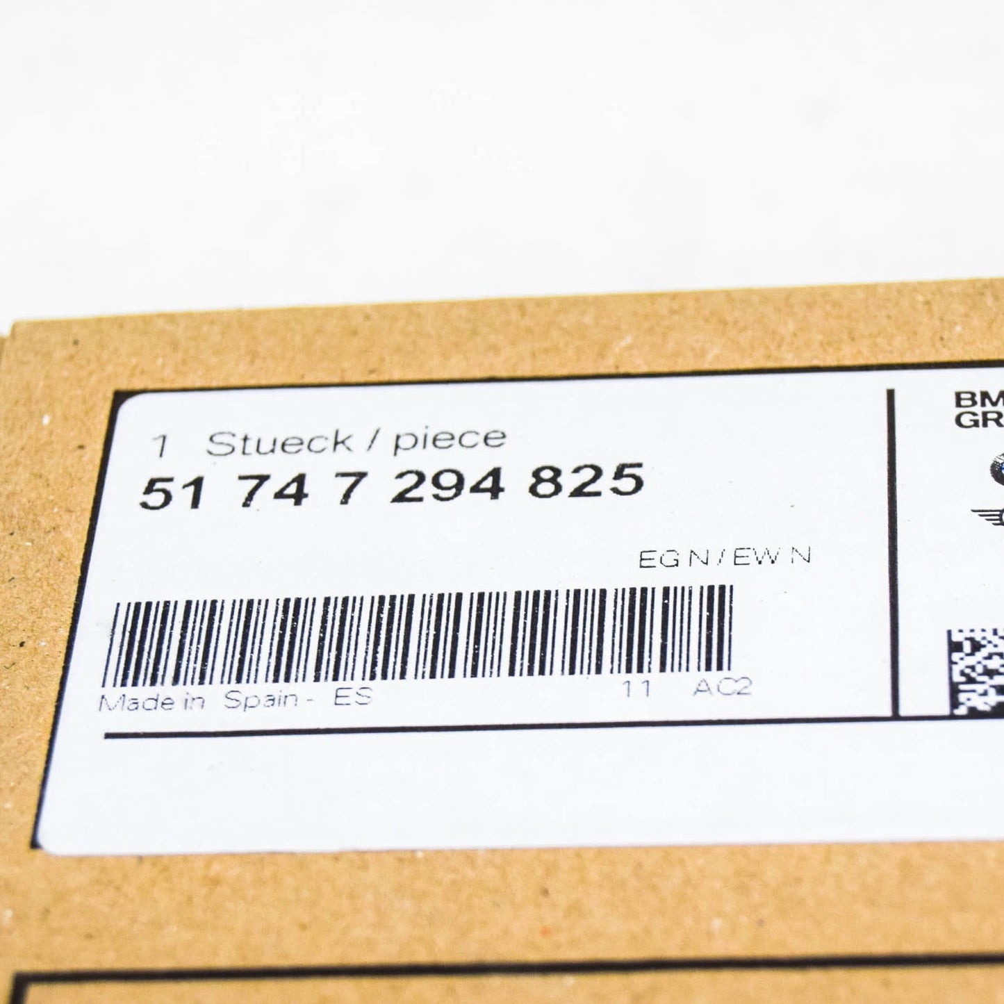 NEW BMW 4 F32 LEFT WING FENDER GRILLE TRIM 51747294825 7294825 2015 ORIGINAL