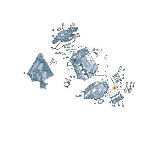 new volkswagen amarok valve cover casing seal gasket cyl 1-3 059109092n original