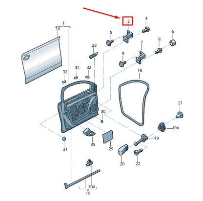 new vw jetta mk6 16 front left door hinge 8k0831401s original
