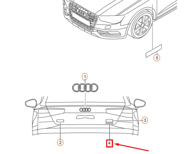 NEW AUDI A3 8V REAR 'QUATTRO' INSCRIPTION 4G08537372ZZ