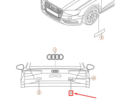 NEW AUDI A3 8V REAR 'QUATTRO' INSCRIPTION 4G08537372ZZ