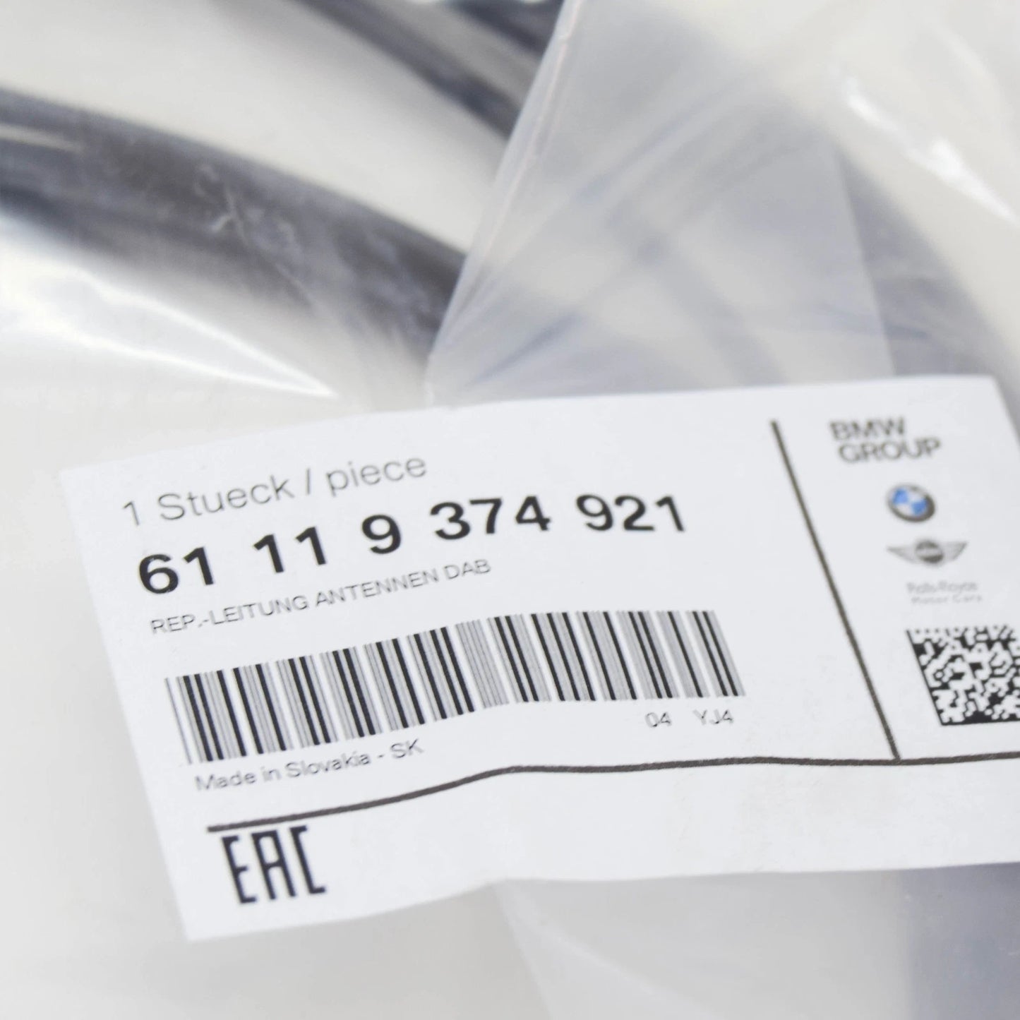 NEW BMW 5 G30 REPAIR LINE AERIALS DAB 9374921 61119374921 ORIGINAL