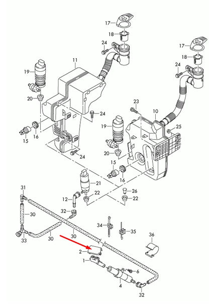NEW VOLKSWAGEN GOLF MK6 LEFT HEADLIGHT WASHER COVER 5K0955109FGRU ORIGINAL
