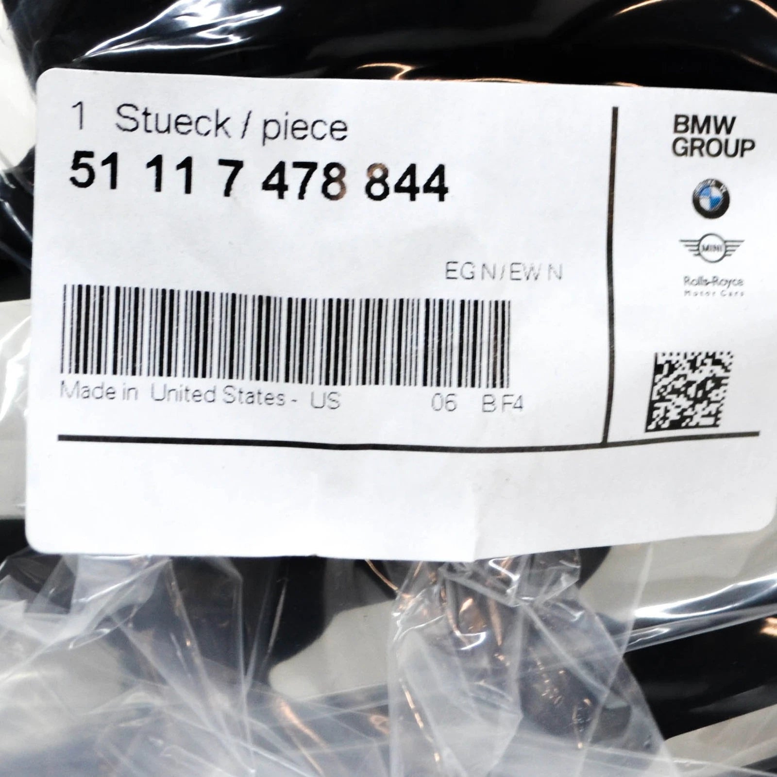 NEW BMW X6 G06 M FRONT RIGHT UPPER BUMPER GUIDE 51117478844 ORIGINAL