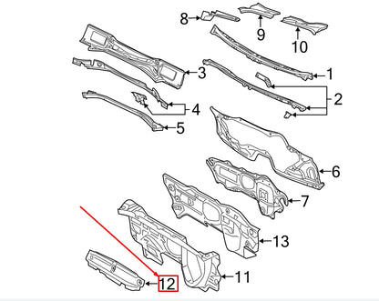 NEW VW PASSAT CC 35 REAR UPPER SOUND ABSORBER 3AA863994A