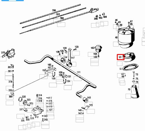 NEW MERCEDES BENZ S W108 W109 REAR L OR R AIR SPRING BELLOW A1123200021 ORIGINAL