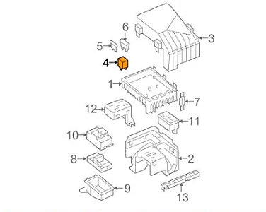 NEW AUDI A3 8P CONTACT CLOSE RELAY ENGINE CONTROL RELAY 1K0906381 ORIGINAL