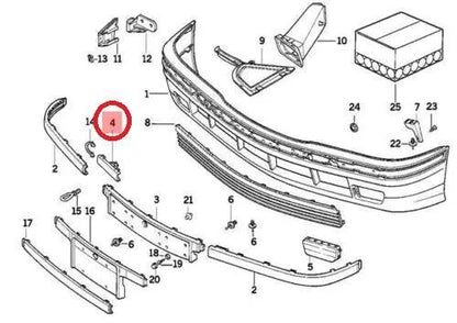 NEW BMW 3 E36 FRONT BUMPER TOW HOOK COVER 51118146078 ORIGINAL