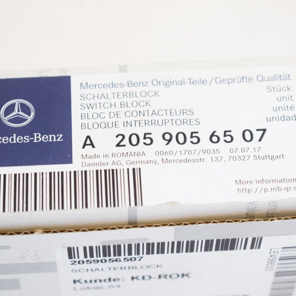 NEW MERCEDES-BENZ C-CLASS W205 DYNAMIC MODE PDC A ON/OFF BUTTONS A2059056507