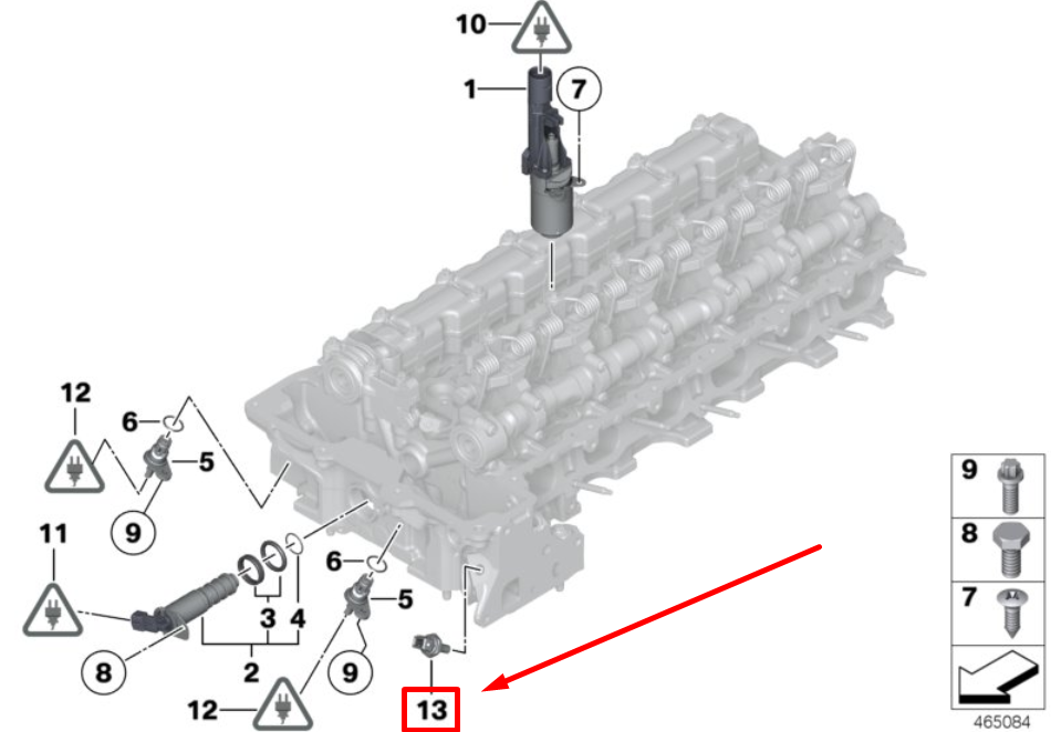 new bmw 2 f22,f87 engine coolant temperature sensor 1433076 13621433076 original