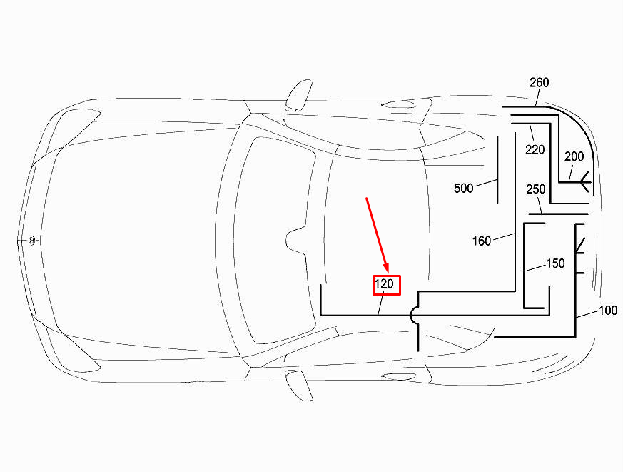 new mercedes-benz slk r172 antenna electrical wiring harness a1725404703