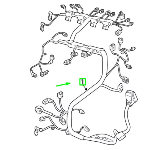 NEW VOLKSWAGEN ARTEON 3H7 ALTERNATOR CABLE HARNESS 5Q0971230EQ