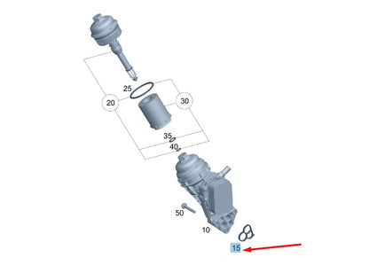 NEW MERCEDES-BENZ A W176 OIL FILTER SEAL A2701840280 ORIGINAL