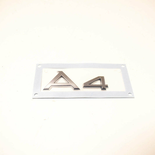 NEW AUDI A4 B7 BOOTLID BADGE 8H08537412ZZ 2008 ORIGINAL