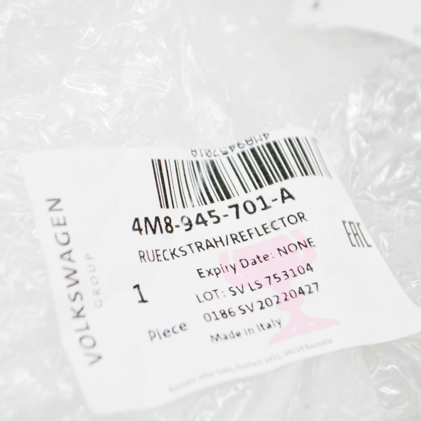 NEW AUDI Q8 4MN REAR LEFT BUMPER REFLECTOR 4M8945701A ORIGINAL