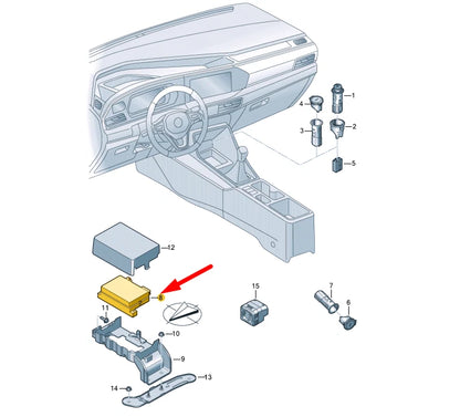 NEW VOLKSWAGEN CADDY MK4 SB INVERTER 7C0907155 ORIGINAL