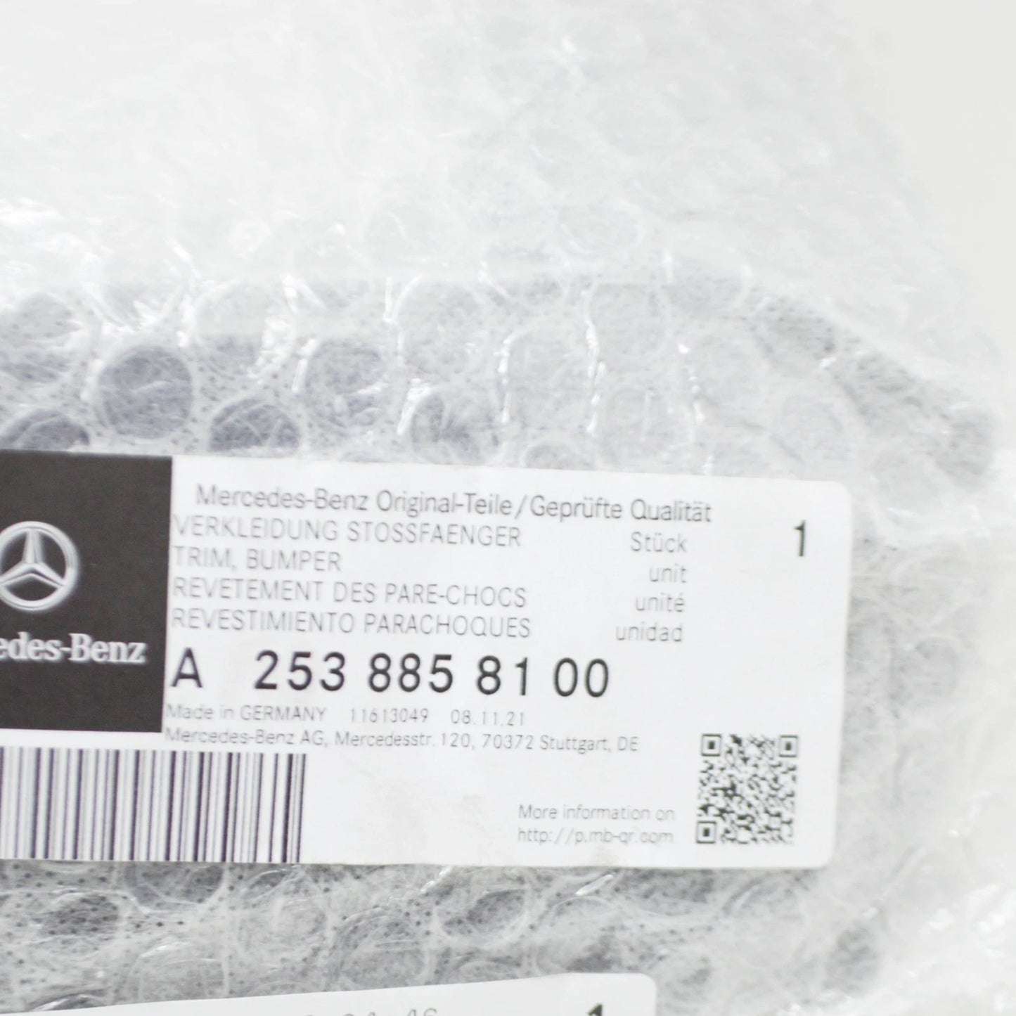 NEW MERCEDES-BENZ GLC X253 FRONT LEFT BUMPER TRIM A2538858100