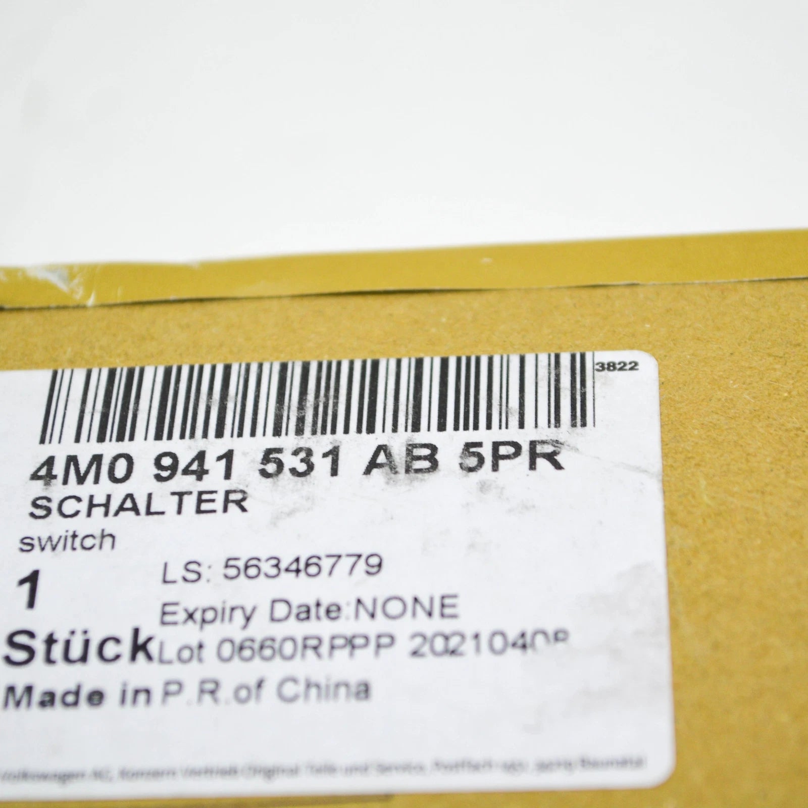 NEW AUDI A4 AVANT B9 HEADLIGHT SWITCH CONTROL UNIT 4M0941531AB5PR ORIGINAL