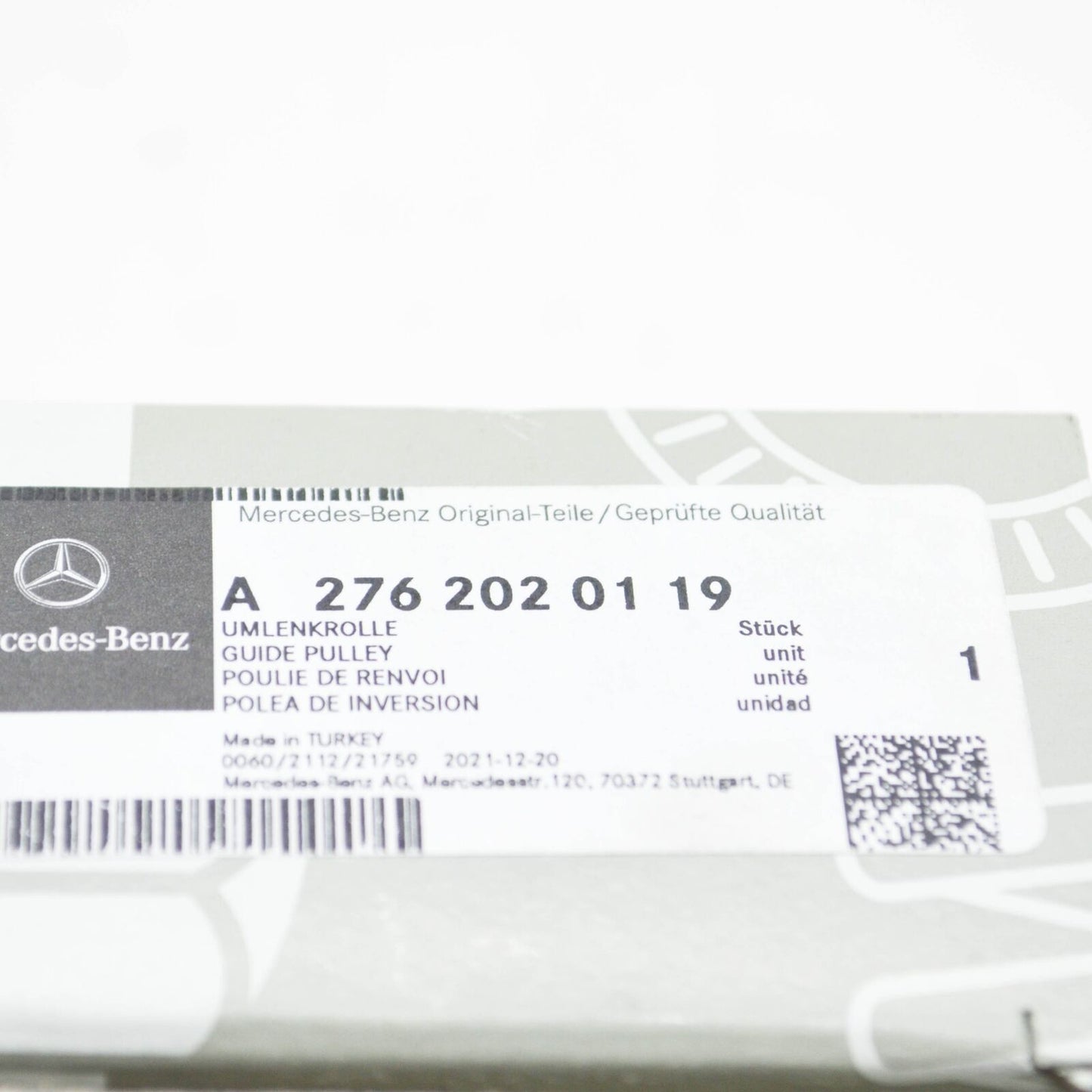 NEW MERCEDES-BENZ GLE W166 WATER PUMP HOUSING PULLEY A2762020119 ORIGINAL