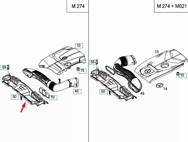 NEW MERCEDES-BENZ E-CLASS W212 UPPER FAN SHROUD A2125000455 ORIGINAL
