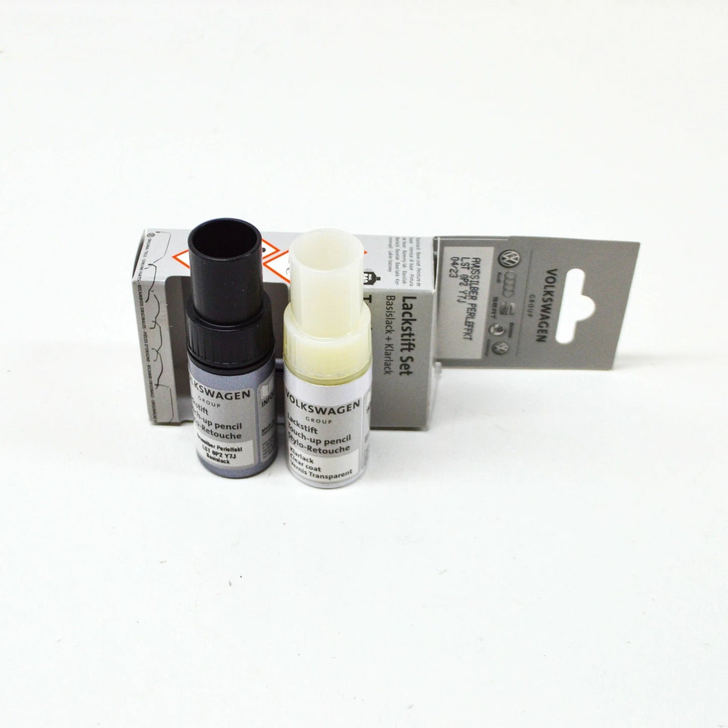 NEW VOLKSWAGEN AUDI AVUS SILVER TOUCH-UP PAINT SET LST0P2Y7J ORIGINAL
