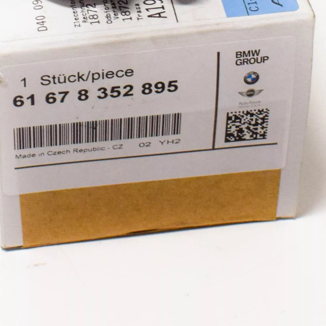 NEW BMW 7 E38 2.8I HEADLIGHT WASHER NOZZLE CHROME LEFT 61678352895 ORIGINAL