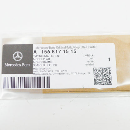 NEW MERCEDES-BENZ GLA-CLASS X156 REAR PANEL DOOR BADGE A1568171515 ORIGINAL