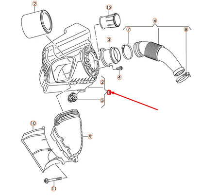 NEW AUDI A6 C7 AIR FILTER BOX ASSEMBLY 4G0133836AB