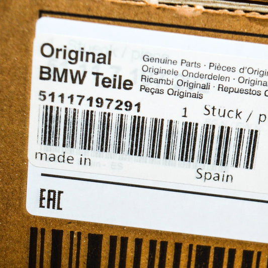 NEW BMW 7 F04 FRONT BUMPER LEFT MOLDING TRIM 51117197291 7197291 2012 ORIGINAL
