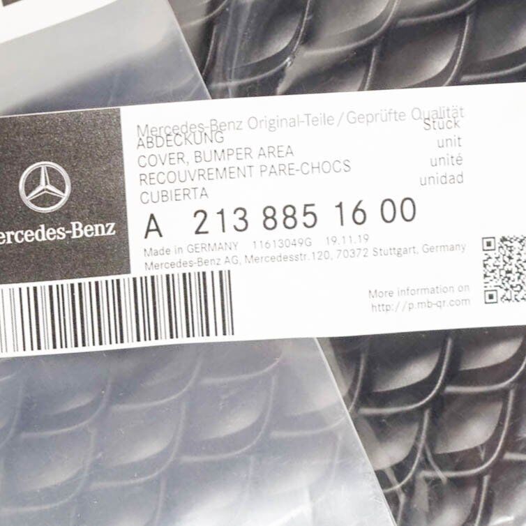 NEW MERCEDES-BENZ E-CLASS W213 FRONT RIGHT FOG LIGHT GRILL A2138851600 ORIGINAL