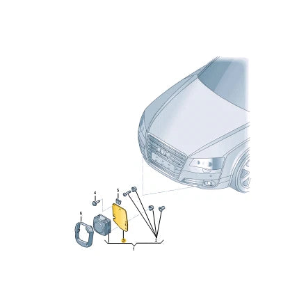 NEW AUDI A6 C7 RIGHT RADAR SENSOR RETAINING PLATE 4G0907574