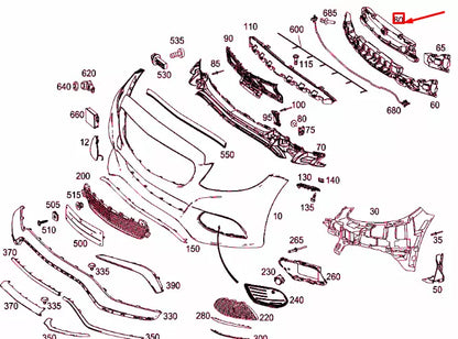 NEW MB C W205 FRONT BUMPER CENTRAL IMPACT ABSORBER A2058850637 ORIGINAL