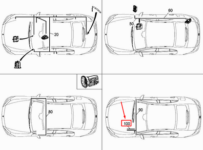new mercedes-benz cls c257 powertrain wiring harness a2135403447 original