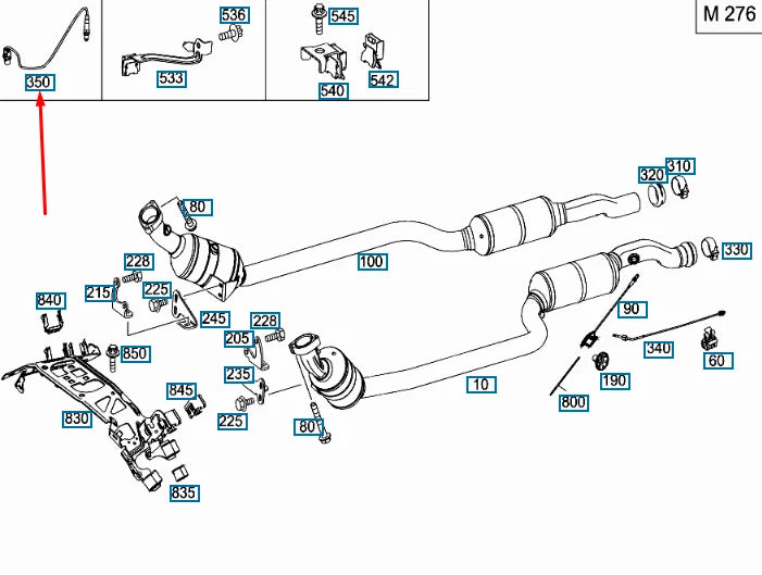 NEW MERCEDES-BENZ C W204 LAMBDA PROBE SENSOR A0095425918 ORIGINAL