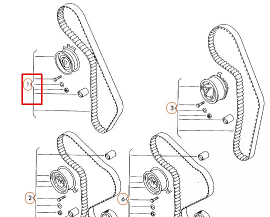 NEW AUDI A4 B6 TIMING BELT KIT WATER PUMP TENSIONER PULLEY 06B198119A ORIGINAL
