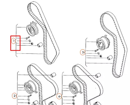 NEW AUDI A4 B6 TIMING BELT KIT WATER PUMP TENSIONER PULLEY 06B198119A ORIGINAL