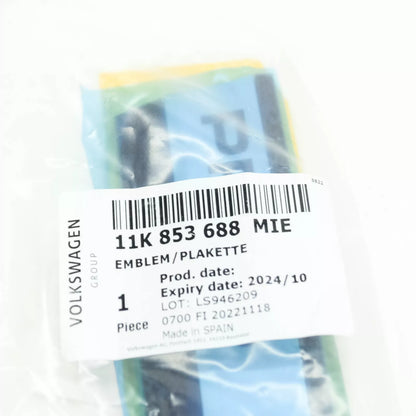 NEW VOLKSWAGEN ID.4 E21 FRONT WING FENDER RIGHT BADGE 11K853688MIE ORIGINAL