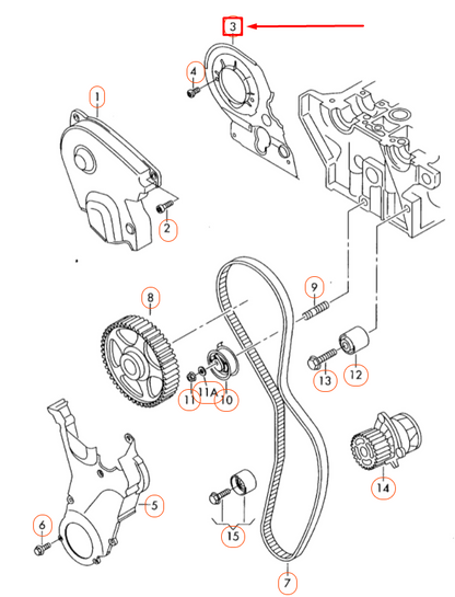NEW AUDI A1 MK1 UPPER ENGINE TIMING BELT COVER 06D109145D ORIGINAL