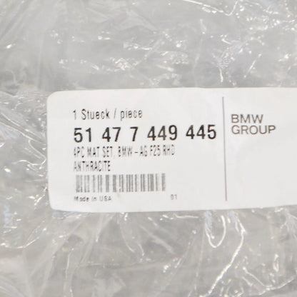 NEW BMW X3 F25 VELOUR FLOOR MATS RHD 51477449445 ORIGINAL