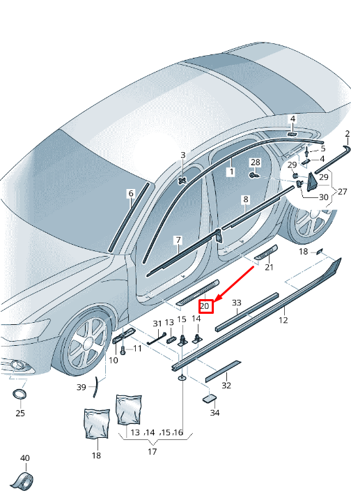 new audi a6 c7 front right sill trim strip 4g0853374a 9b9 4g0853374a9b9 original