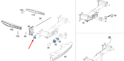 NEW MERCEDES-BENZ GLE C292 TRAILER HITCH MOUNTING PLATE A2926100300 ORIGINAL